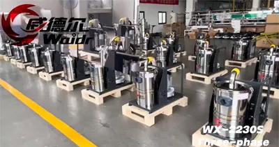 مكنسة كهربائية صناعية بسعة صغيرة من ثلاث مراحل